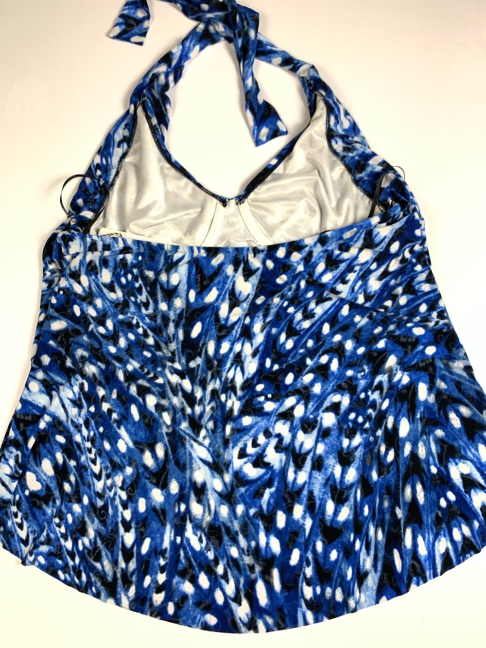 Magicsuit Tankini Top Womens Size 10 Blue Multi Halter Swimwear NWT $126 - Picture 11 of 13